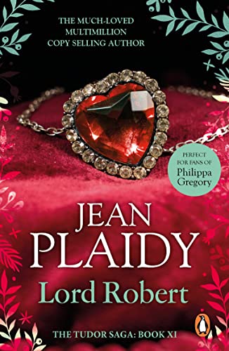 Book cover for “Lord Robert” by Jean Plaidy, featuring a jeweled heart.