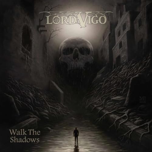 CD cover: dark, gothic scene with skull and lone figure.