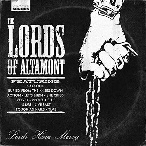 Vinyl record cover: "Lords of Altamont" with a hand holding chains.