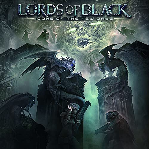 Album cover for Lords Of Black, featuring fantasy figures and dragons.