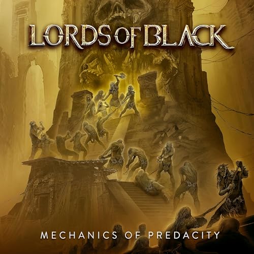CD cover for Lords Of Black - Mechanics Of Predacity, fantasy art.