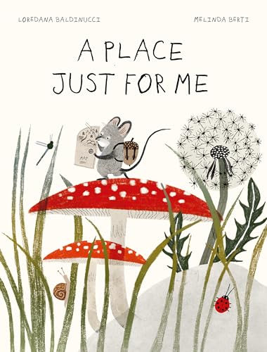 Book cover featuring a small mouse standing atop a red spotted mushroom.