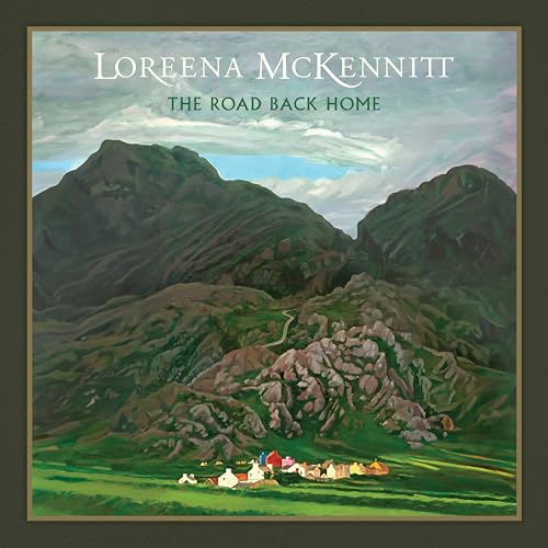 CD cover for Loreena McKennitt’s “The Road Back Home” with mountain landscape.