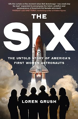 Book cover showing six women silhouetted against a space shuttle launching into the sky.