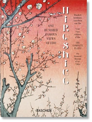 Book cover featuring a plum tree against a red and orange gradient background.