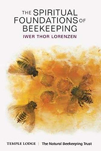Book cover with bees and honeycomb, titled “The Spiritual Foundations of Beekeeping.”