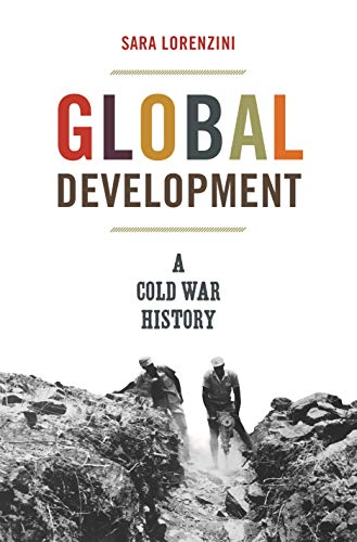 Book cover: "Global Development" with soldiers in a rocky landscape.