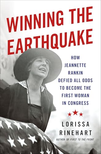 Book cover featuring Jeannette Rankin in a hat, with red title text.