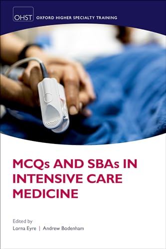 Book cover: “MCQs and SBAs in Intensive Care Medicine” with patient image.
