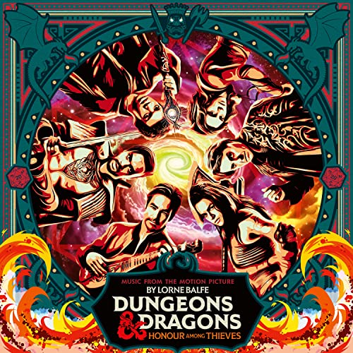 CD cover for "Dungeons & Dragons: Honour Among Thieves" soundtrack, ornate frame.