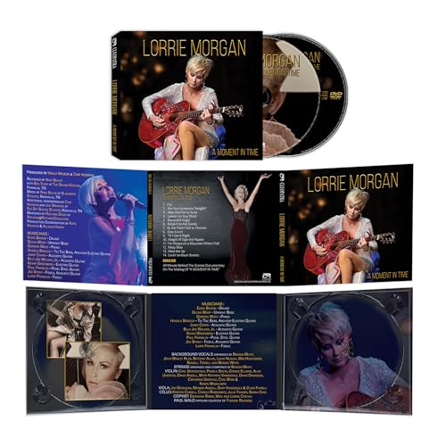 Lorrie Morgan A Moment In Time CD and DVD set with case and discs.