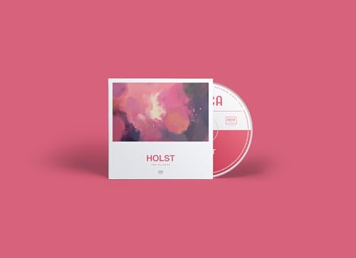 CD case with abstract pink and purple artwork, silver disc visible.