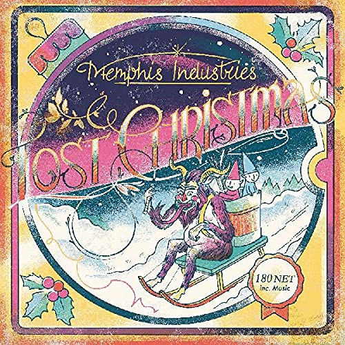 Album cover featuring a horned creature in a sleigh inside a Christmas ornament.