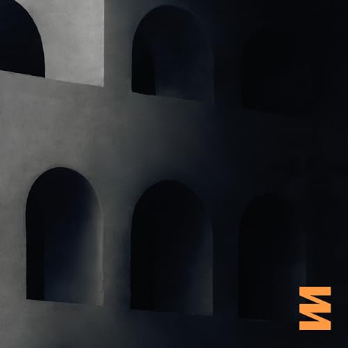 CD cover with dark arches and an orange geometric logo.