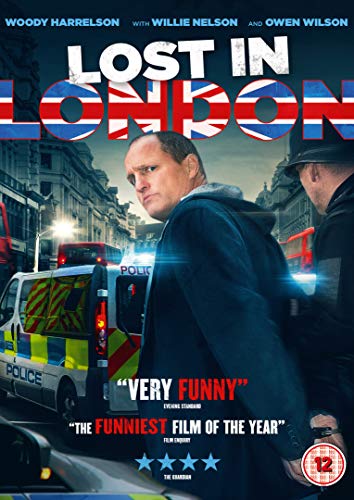 Lost in London" DVD cover featuring Woody Harrelson and police vehicles.