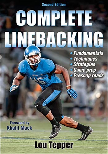 Book cover: "Complete Linebacking" with a football player in action.