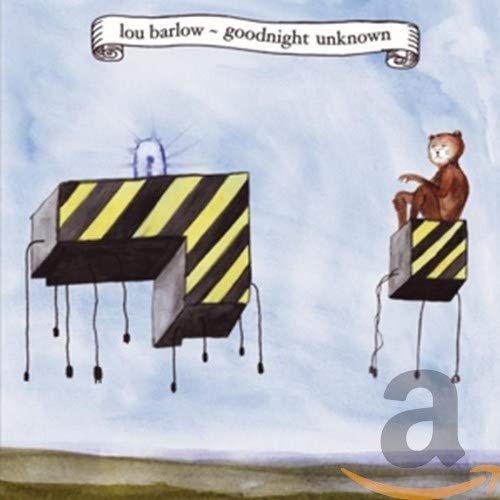 Lou Barlow album cover: bear and geometric shapes on pale green.