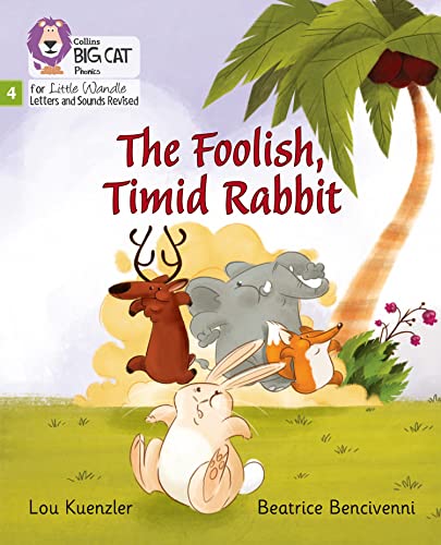 Children’s book cover: rabbit with elephant, deer, and fox in a field.