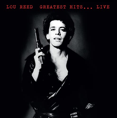 Lou Reed album cover featuring a black and white portrait of the artist.