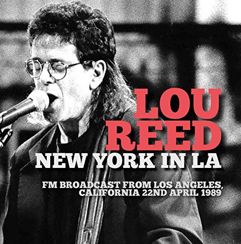 Lou Reed album cover: black and white portrait, red text "Lou Reed".