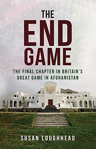 Book cover with large red text "END GAME" and a white building image.