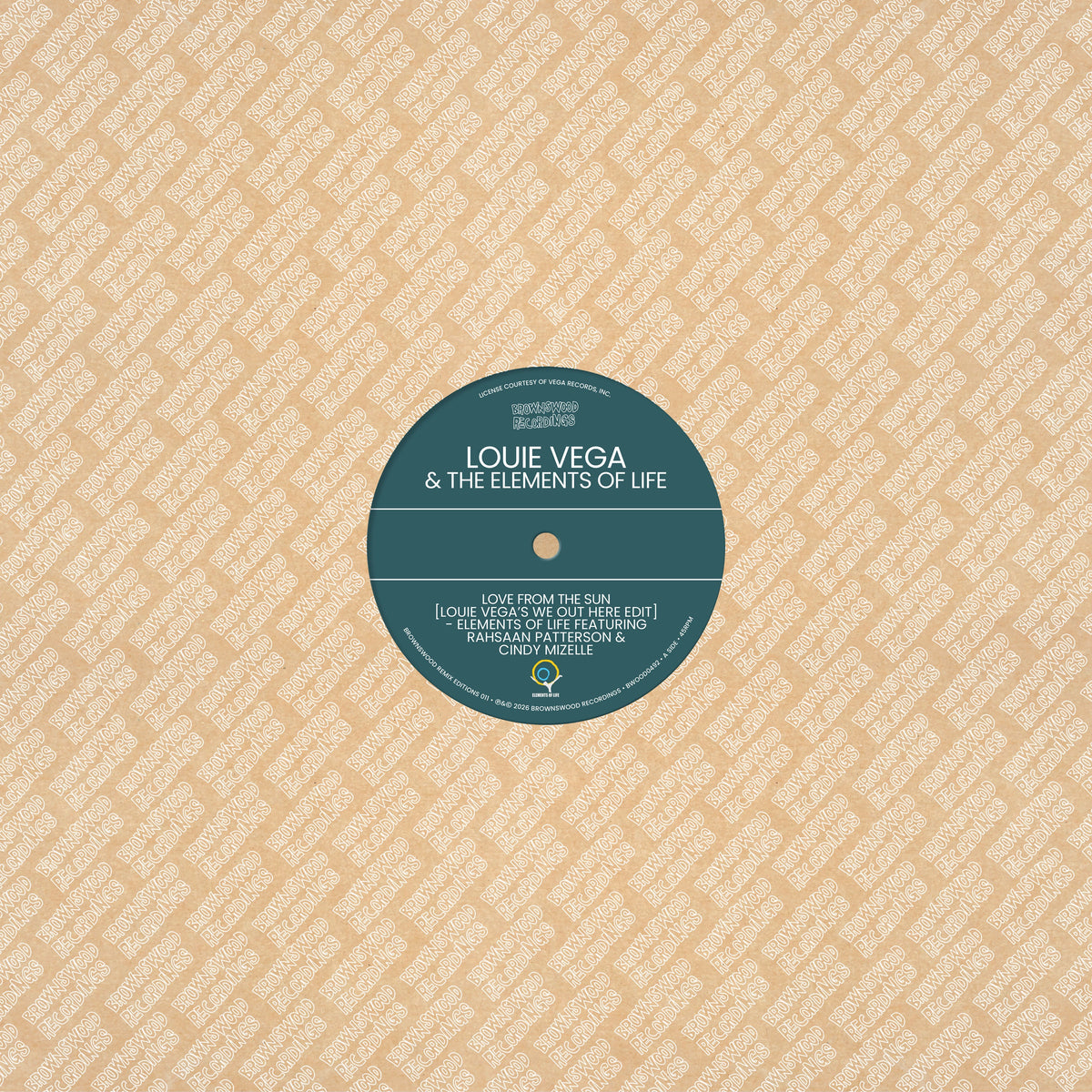 Louie Vega & The Elements Of Life - Brownswood Remix  [VINYL]