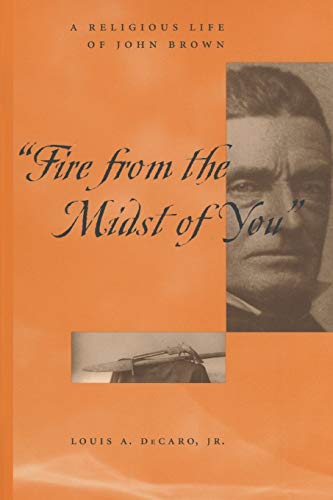 Book cover: portrait of John Brown with orange and blue design.
