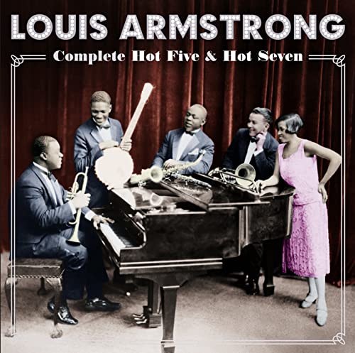 Louis Armstrong CD cover featuring a vintage jazz band portrait.