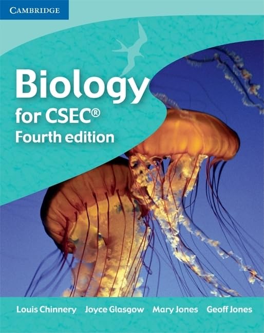 Biology textbook cover featuring a jellyfish and the title "Biology for CSEC®".