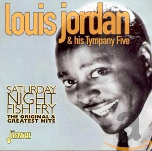 CD cover featuring a portrait of Louis Jordan, smiling and looking upwards.