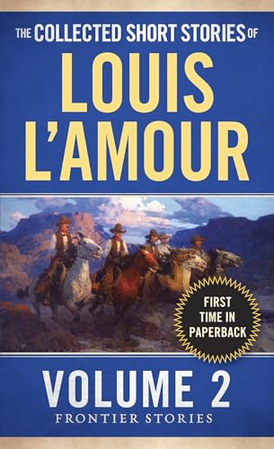 Book cover: "Short Stories of Louis L'Amour V2" with cowboys on horseback.