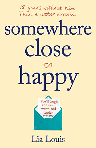 Book cover with blue text, an envelope, and author name Lia Louis.