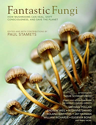 Book cover featuring a close-up photograph of small, golden mushrooms.