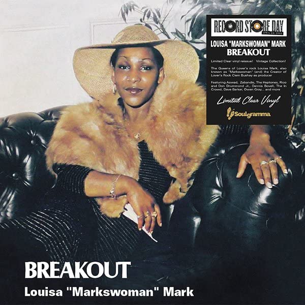 Record album cover featuring portrait of Louisa “Markswoman” Mark.