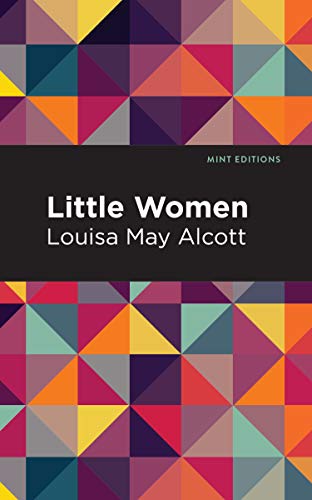 Book cover for "Little Women" by Louisa May Alcott with geometric pattern.