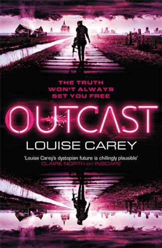 Book cover for "Outcast" featuring a lone figure on a desolate road.