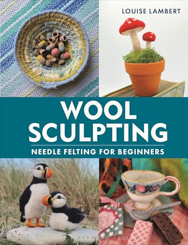 Book cover featuring needle-felted animal and object creations.