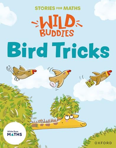 Book cover: "Bird Tricks" with cartoon birds and a smiling lizard.