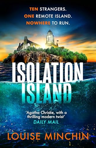Book cover: island with tower, stormy sea, and large title “Isolation Island”.