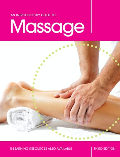Book cover: hands massaging a leg, pink and white color scheme.