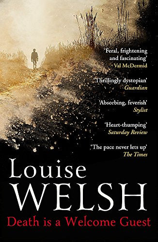 Book cover: desolate landscape with a lone figure, bold white text.