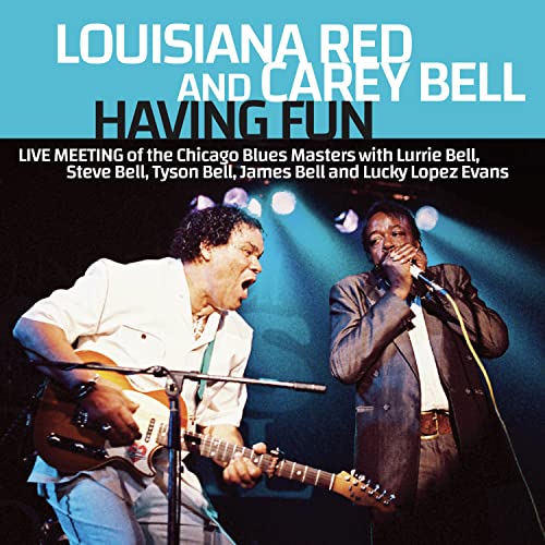 CD cover featuring Louisiana Red and Carey Bell performing blues music onstage.