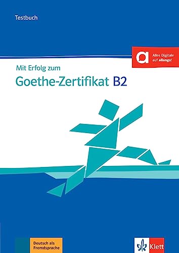 Blue textbook cover for B2 Goethe-Zertifikat exam preparation.