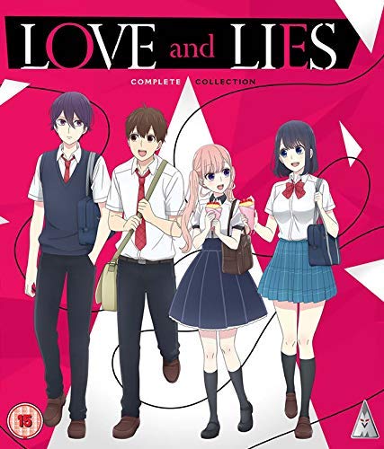 Blu-ray cover for “Love & Lies” anime featuring four school uniform-clad characters.