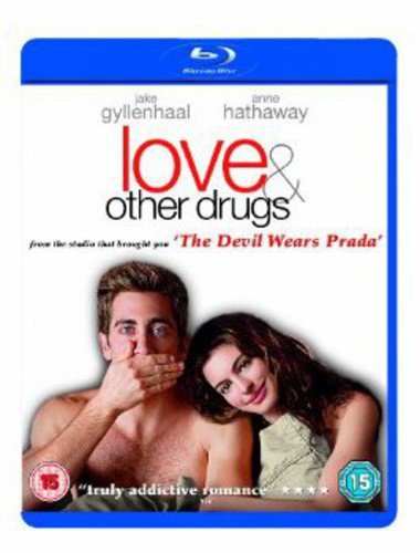 Blu-ray cover for "Love & Other Drugs" featuring Jake Gyllenhaal and Anne Hathaway.