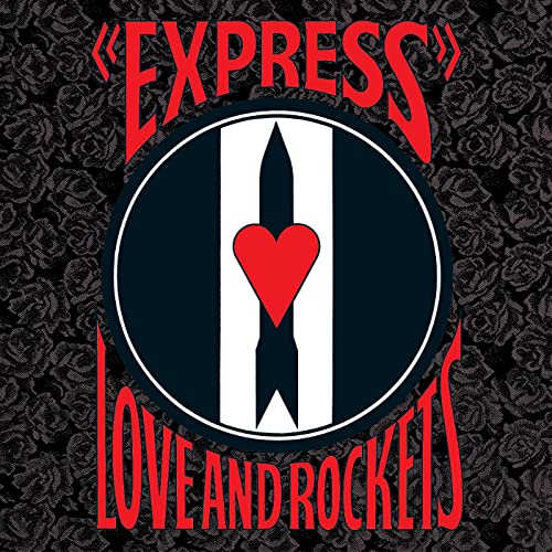Love and Rockets Express album cover with a red heart and rocket graphic.