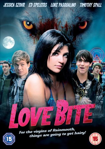 DVD cover art featuring four young actors with a large wolf face looming above.