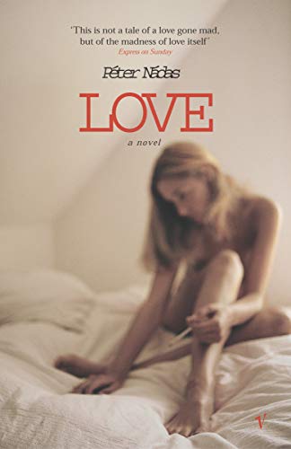 Book cover: "Love" with a woman embracing her knees on a bed.