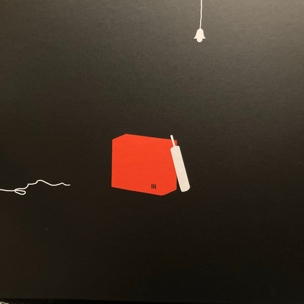 Red and white abstract design on a black background, DVD case.