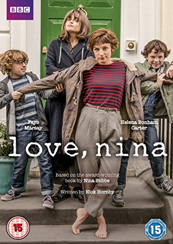 DVD cover for “Love, Nina” featuring a woman and three children.